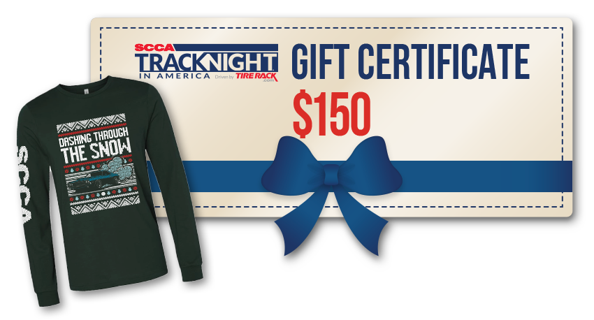 Track Night Gift Certificate + Shirt